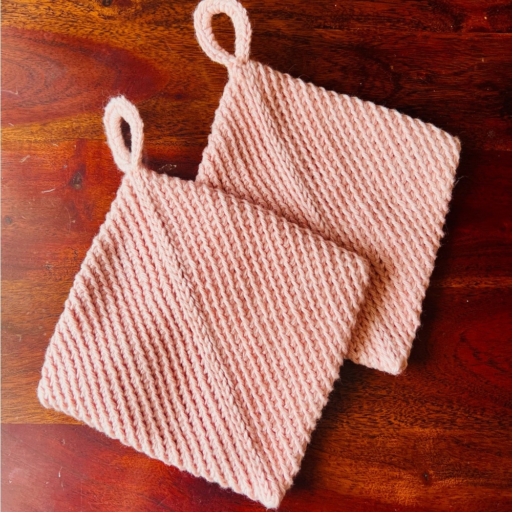 Pot Holders Crochet for Spring Easter tables.